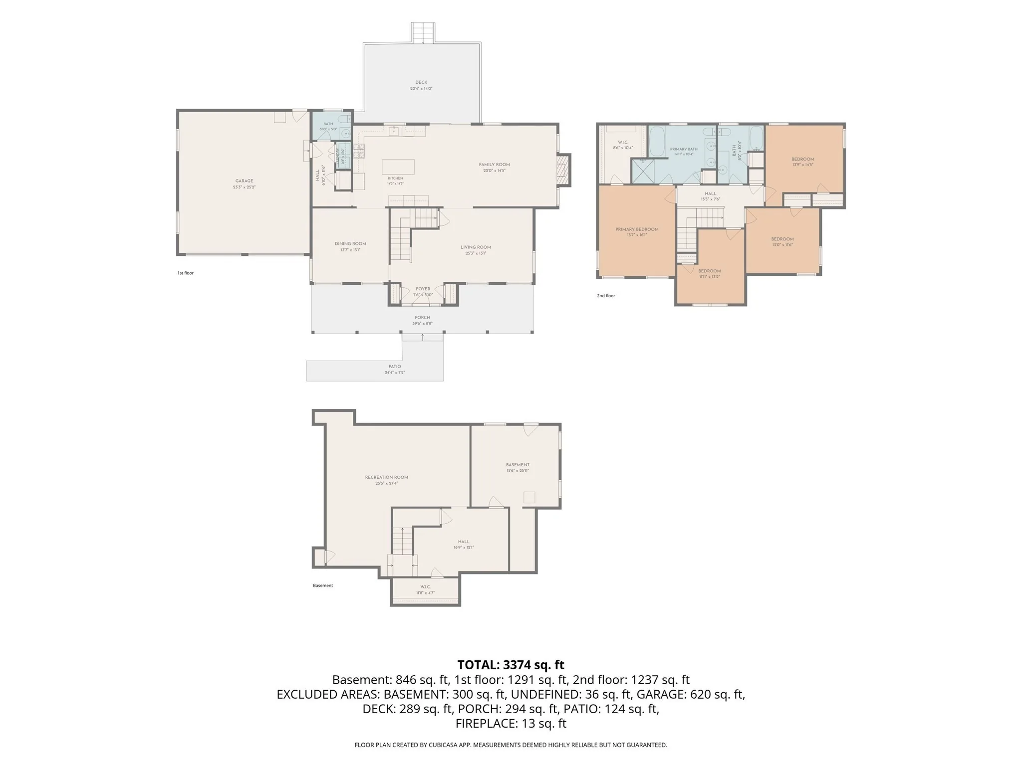 CubiCasa floor plan overview for 492 Sumner Street
